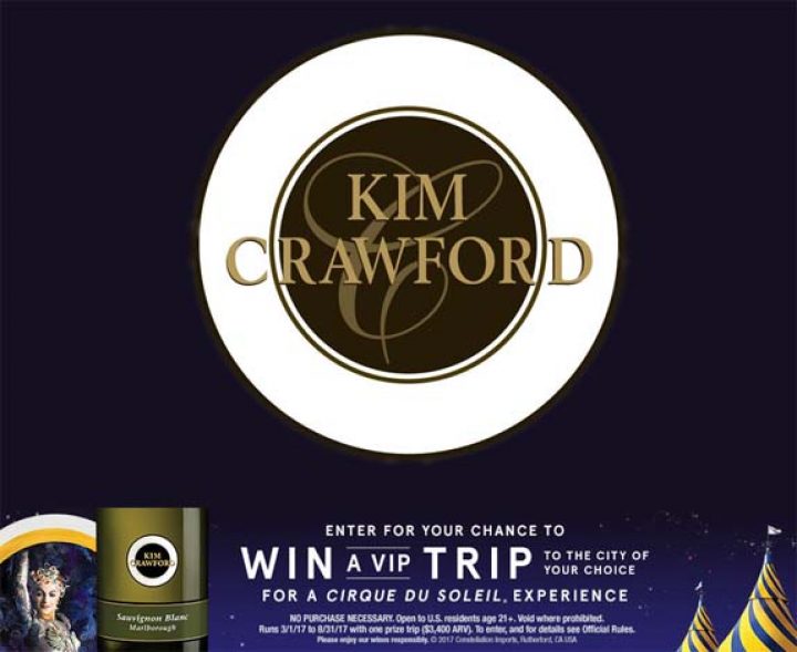 kim crawford circle du soleil contest