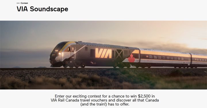 VIA Rail - VIA Soundscape Contest