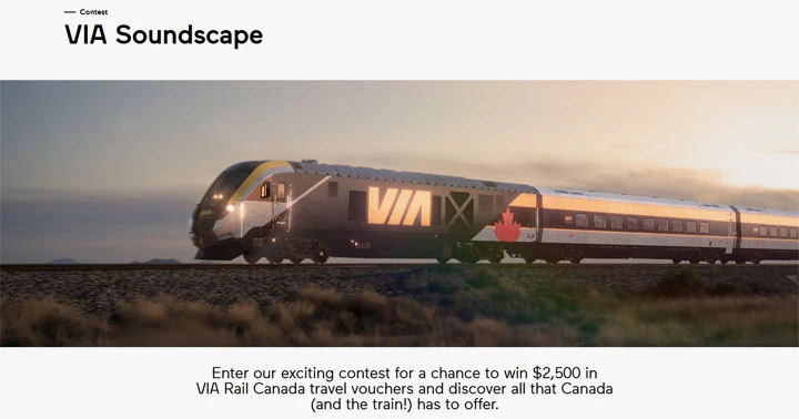 VIA Rail - VIA Soundscape Contest