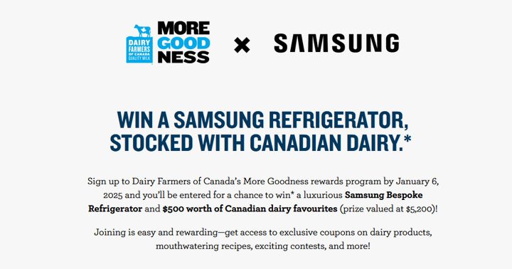 Dairy Farmers - More Goodness Contest