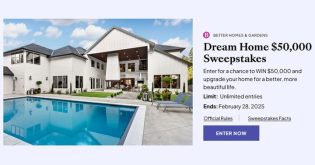 Better Homes & Gardens BHG - Dream Home $50,000 Sweepstakes