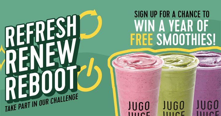 Jugo Juice - Boost your immunity Detox Challenge Contest