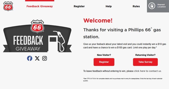 Phillips 66 - Feedback Giveaway